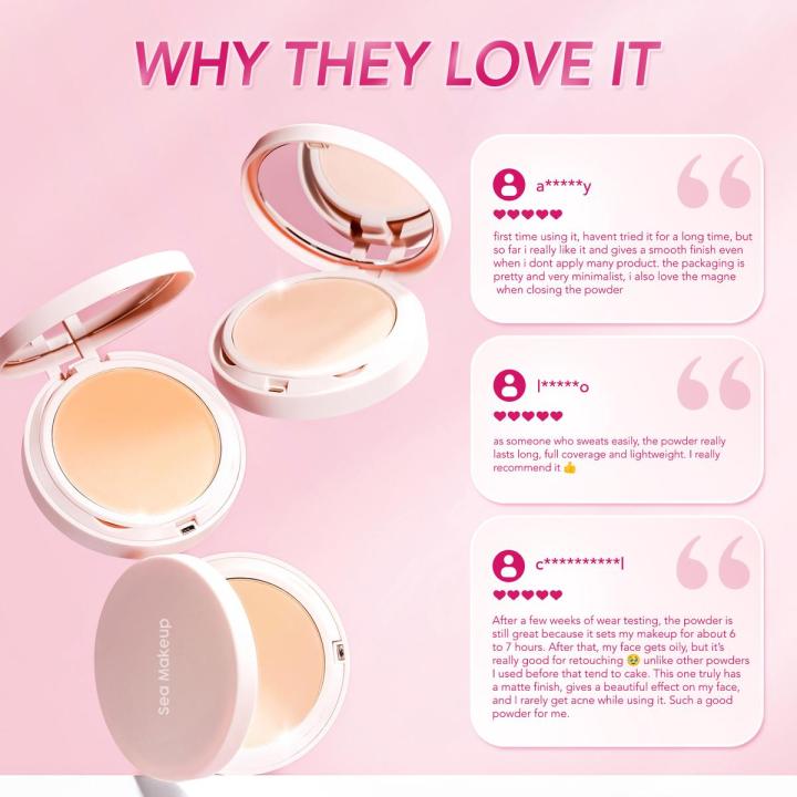 Sea Makeup Fix and Flawless Acne Cover Cushion
